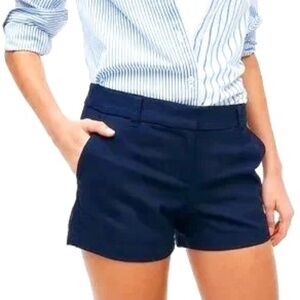 J. Crew Chino 3.5” navy 100% cotton preppy shorts